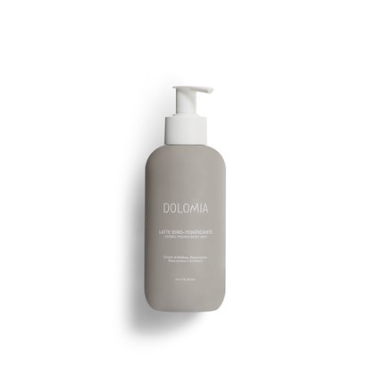Dolomia Latte Setoso Idro-tonificante Estratti di Melissa, Biancospino, Rosa canina e Sambuco
